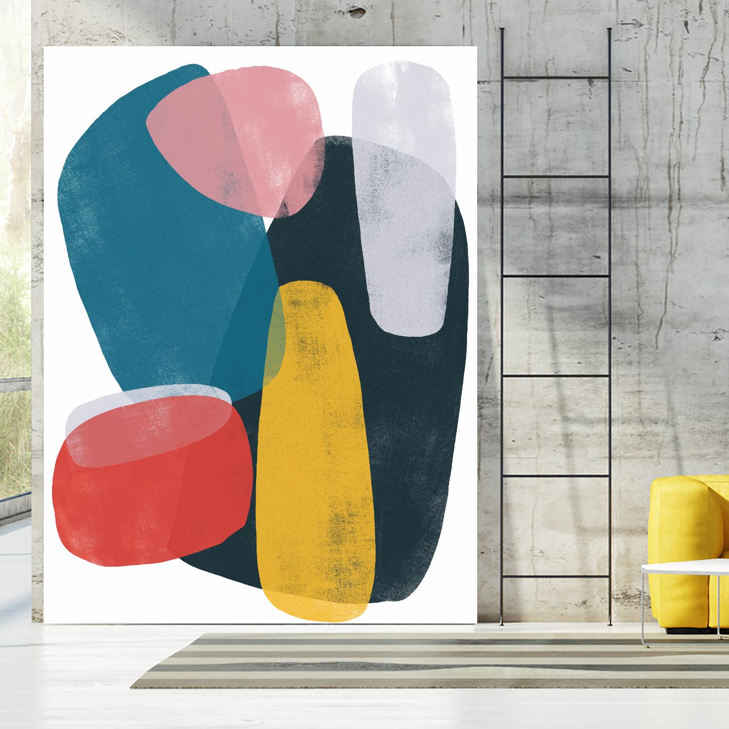 Orbital Fixture II by June Vess on GIANT ART - red abstract abstract