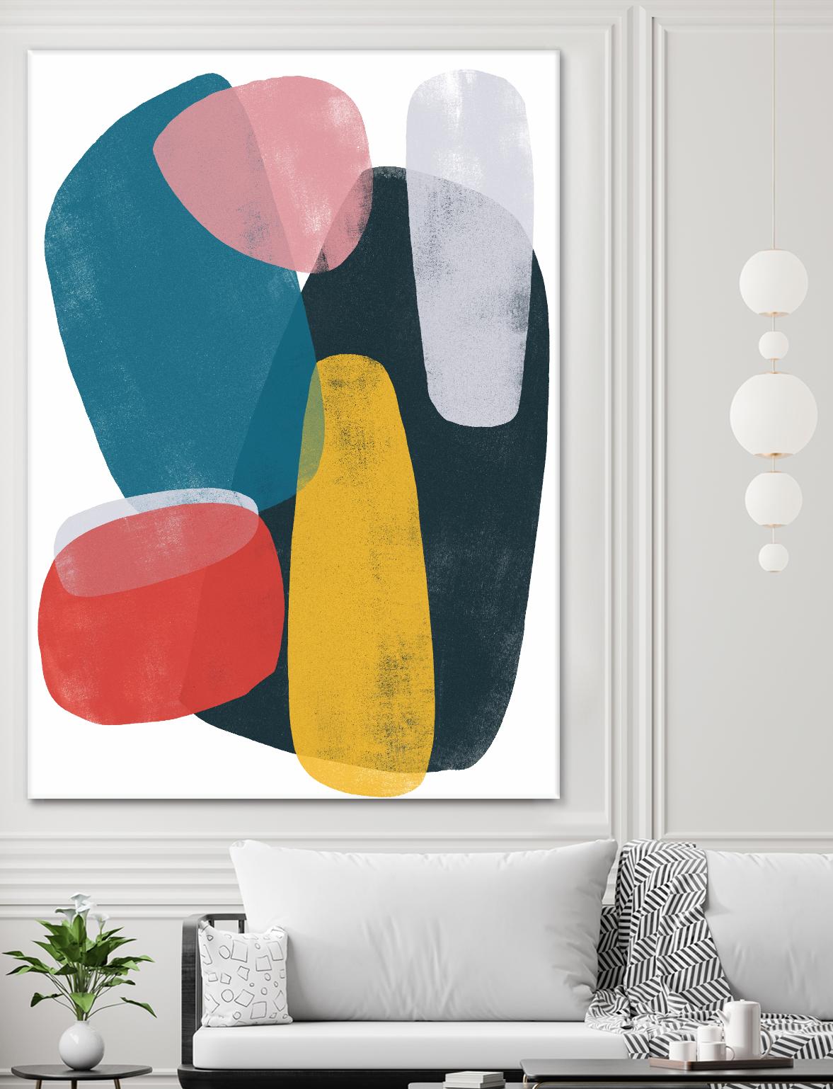 Orbital Fixture II by June Vess on GIANT ART - red abstract abstract