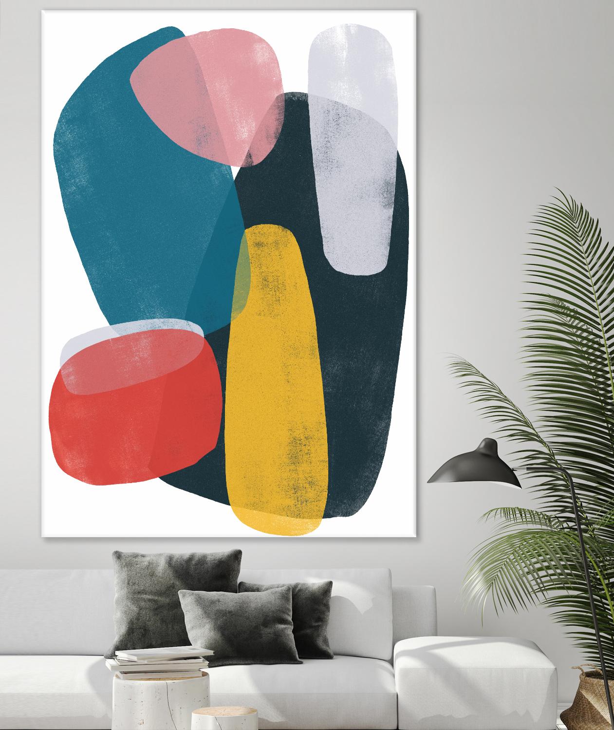 Orbital Fixture II by June Vess on GIANT ART - red abstract abstract