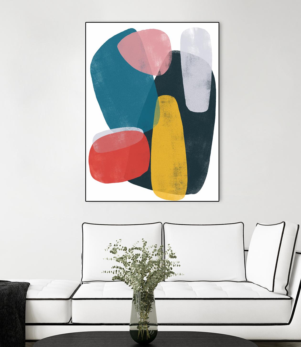 Orbital Fixture II by June Vess on GIANT ART - red abstract abstract