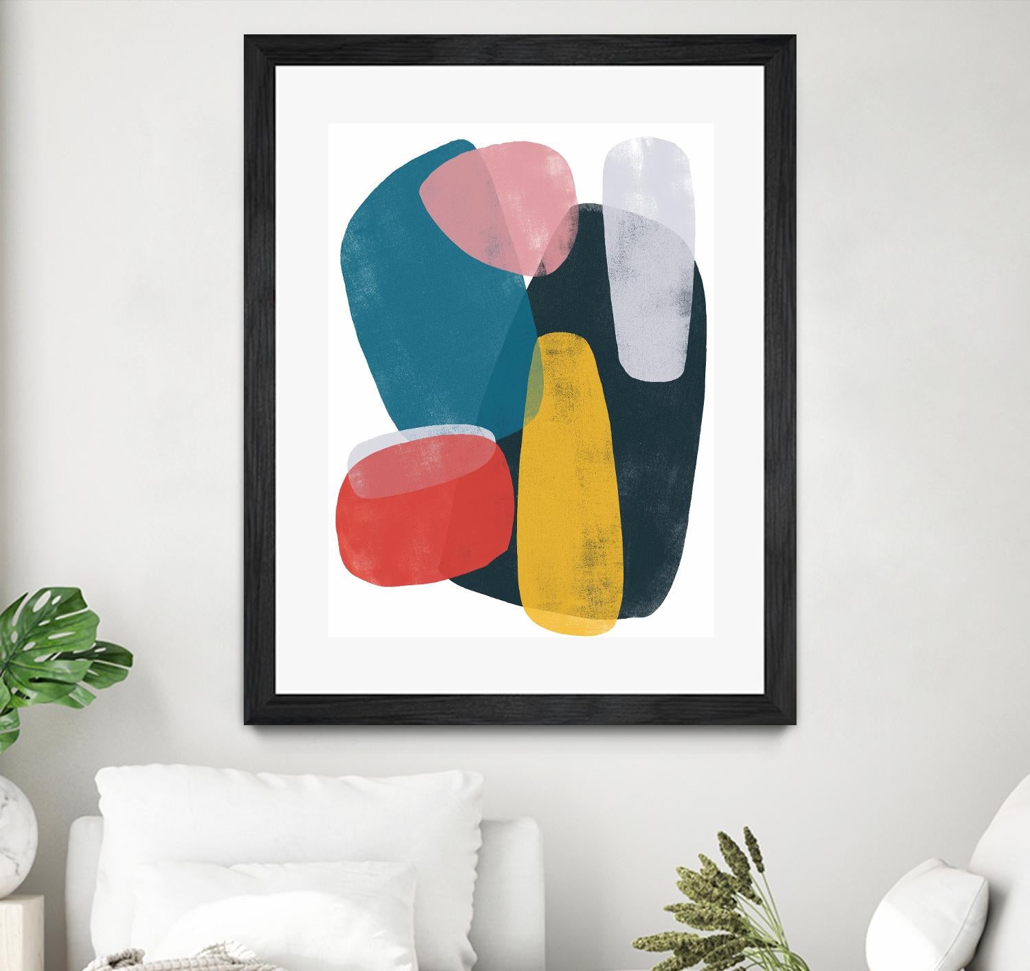 Orbital Fixture II by June Vess on GIANT ART - red abstract abstract