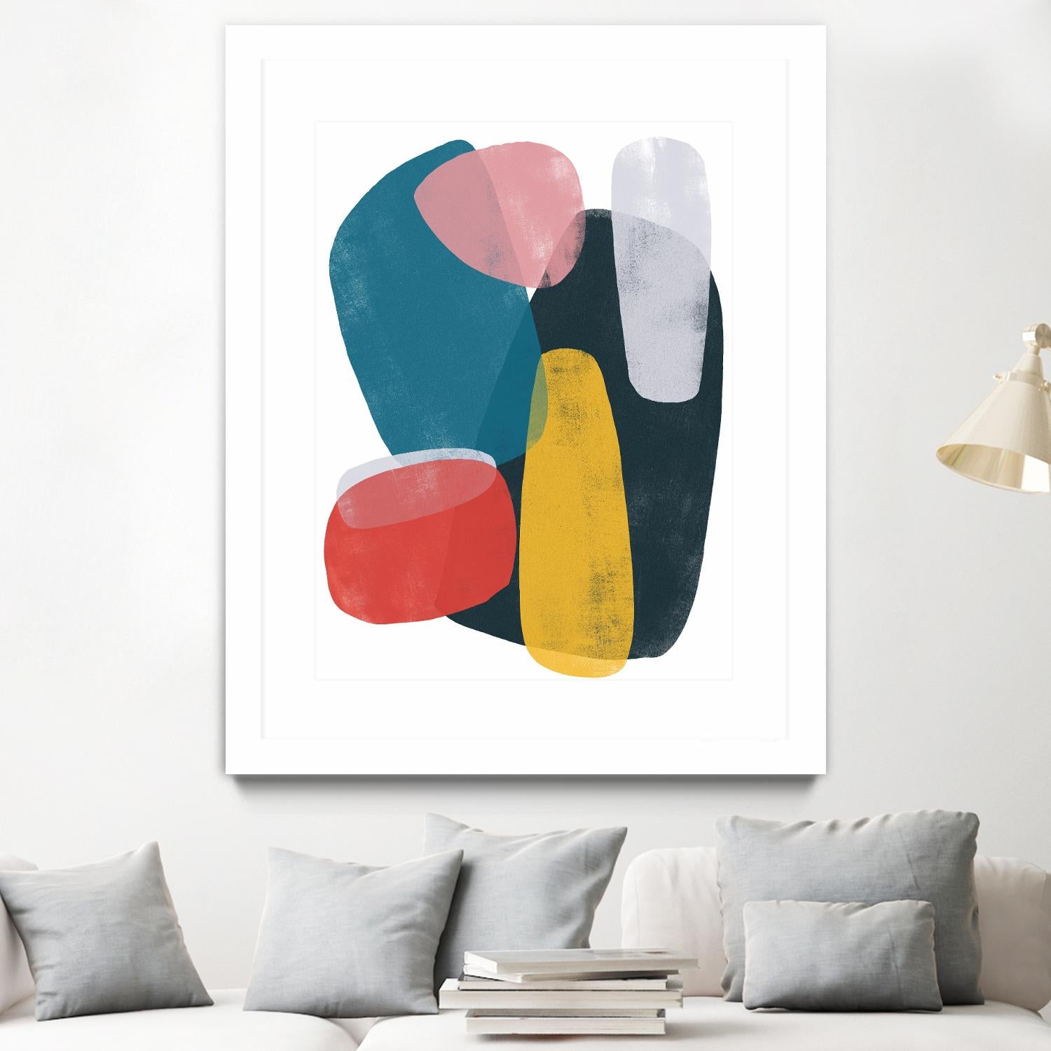 Orbital Fixture II by June Vess on GIANT ART - red abstract abstract