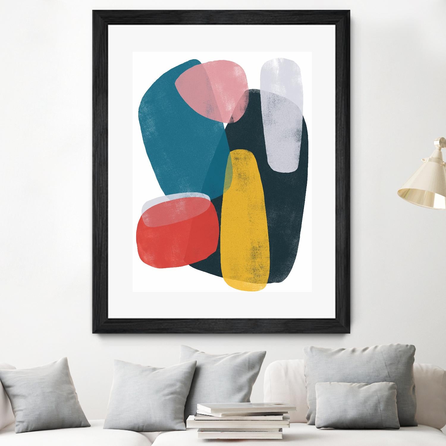 Orbital Fixture II by June Vess on GIANT ART - red abstract abstract