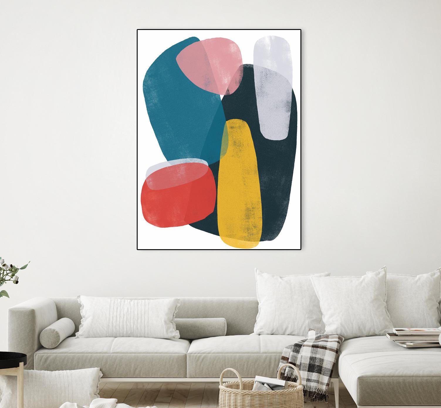 Orbital Fixture II by June Vess on GIANT ART - red abstract abstract