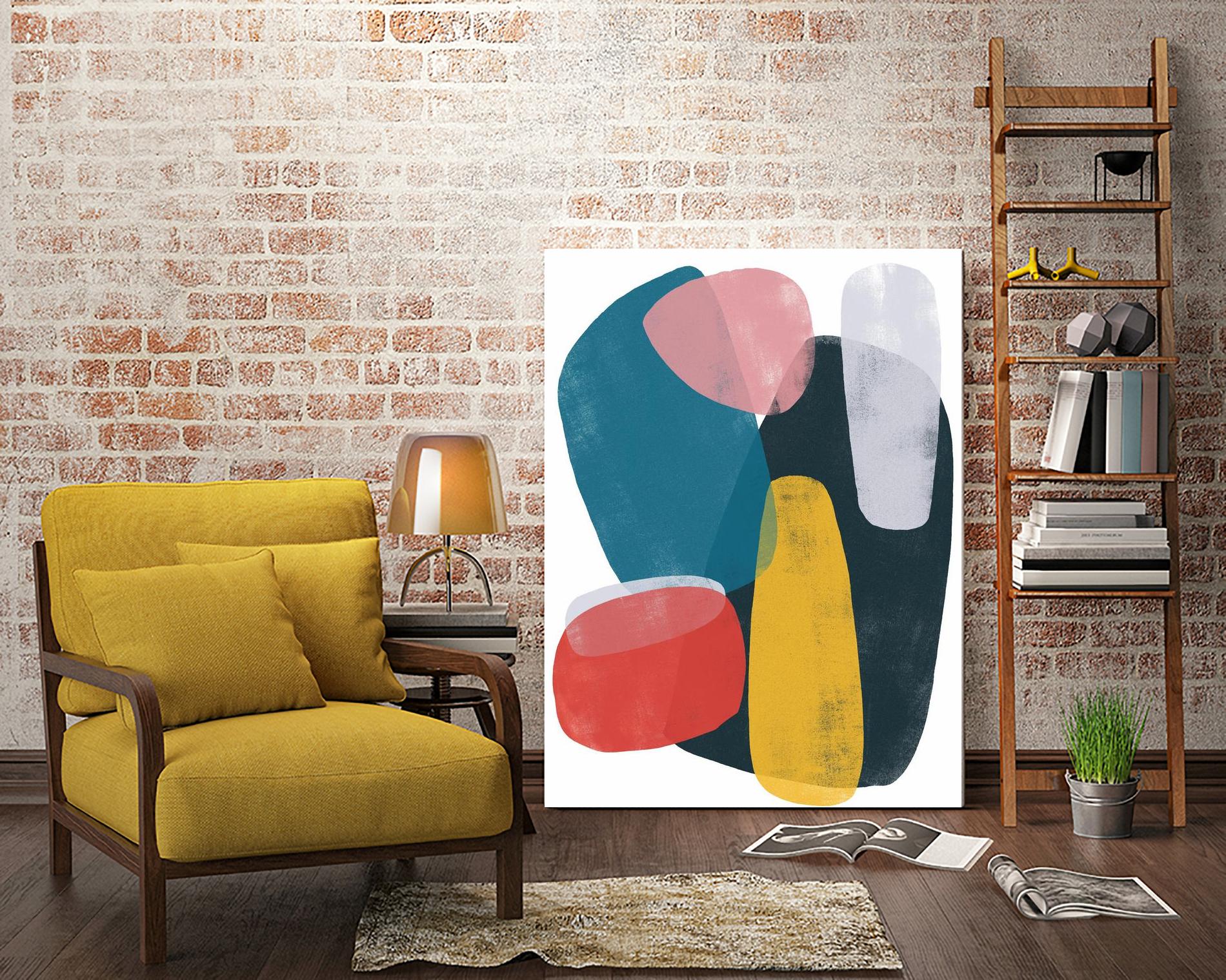 Orbital Fixture II by June Vess on GIANT ART - red abstract abstract