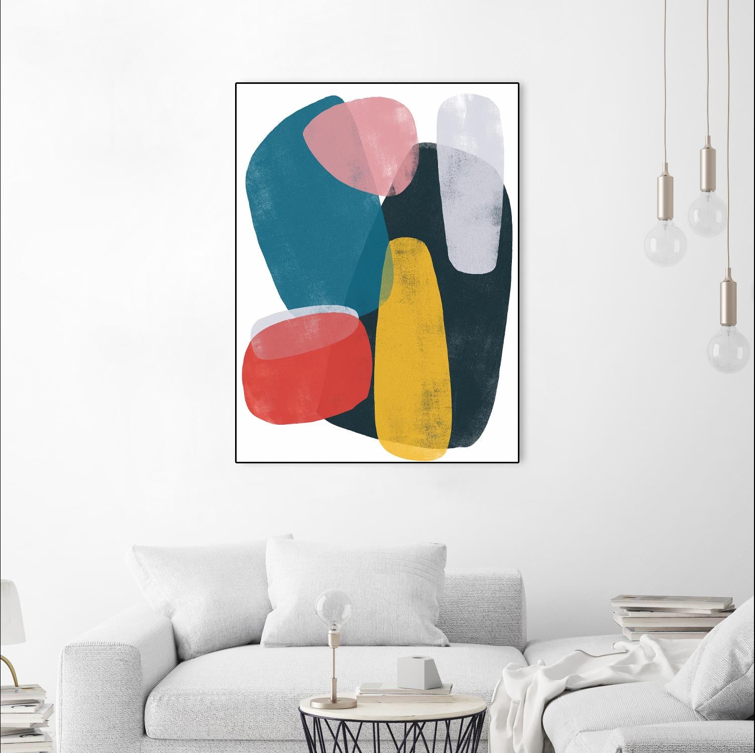 Orbital Fixture II by June Vess on GIANT ART - red abstract abstract