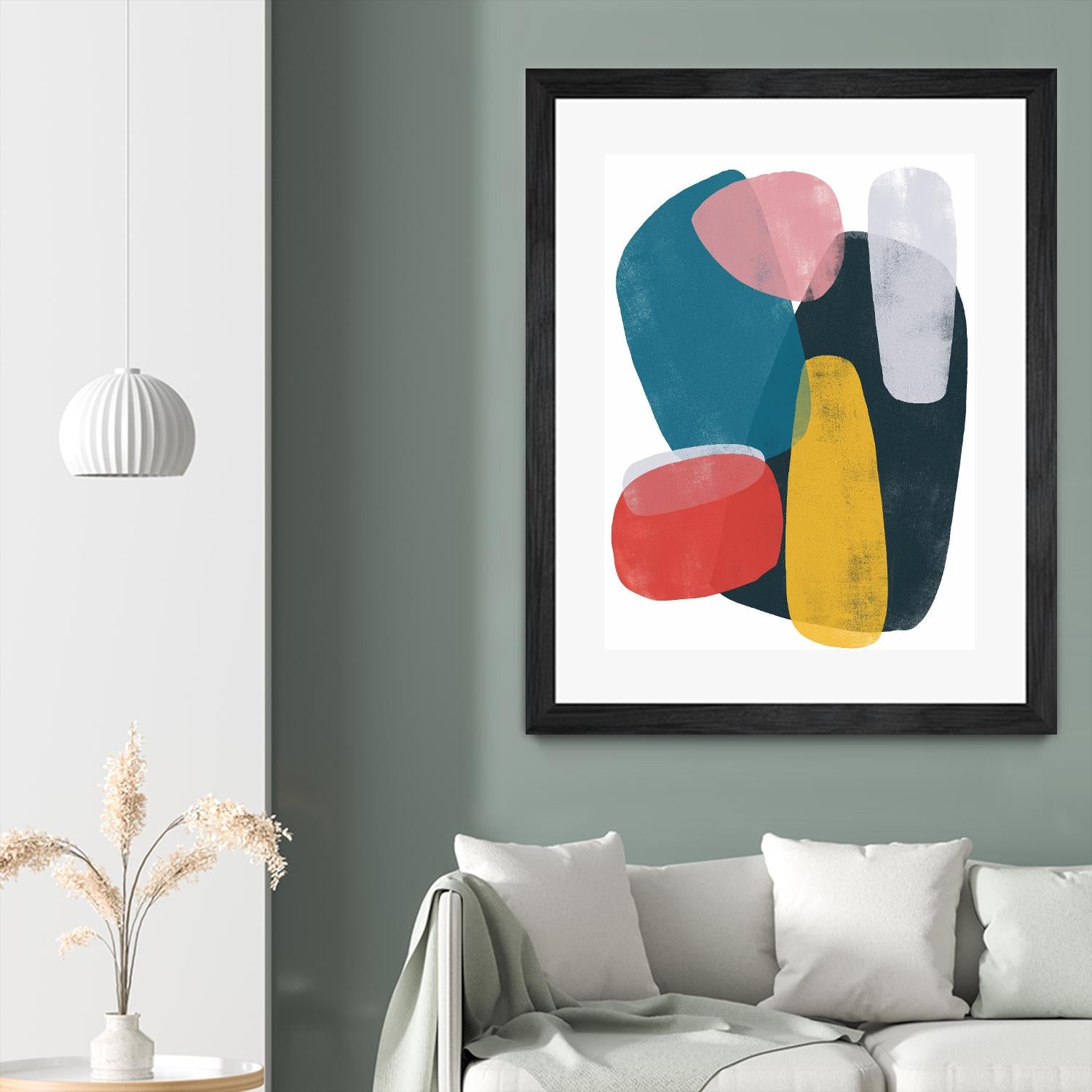 Orbital Fixture II by June Vess on GIANT ART - red abstract abstract