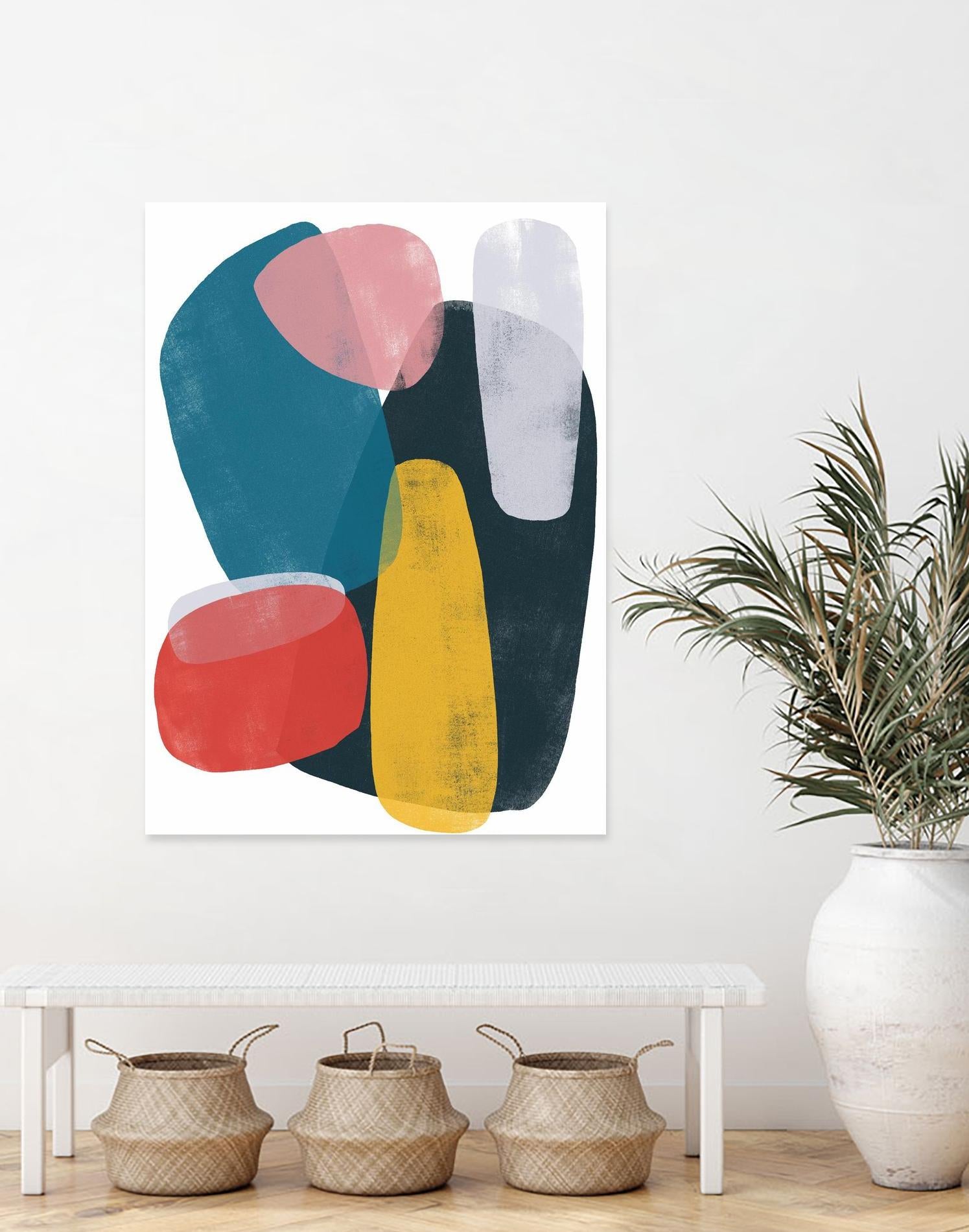 Orbital Fixture II by June Vess on GIANT ART - red abstract abstract