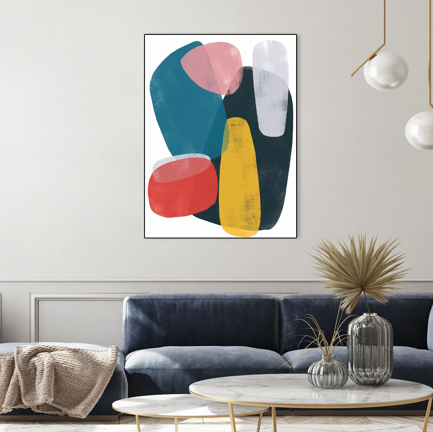 Orbital Fixture II by June Vess on GIANT ART - red abstract abstract