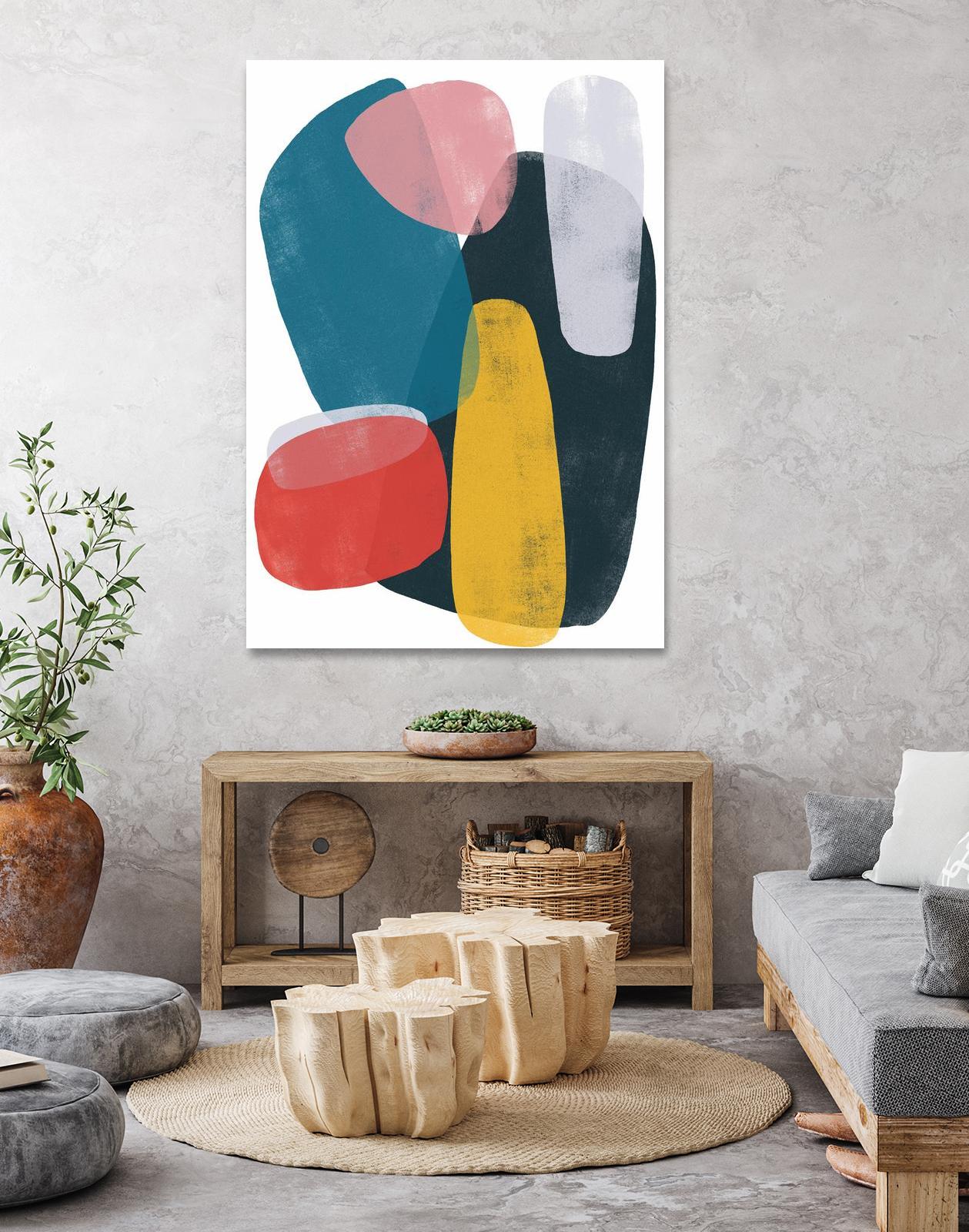 Orbital Fixture II by June Vess on GIANT ART - red abstract abstract