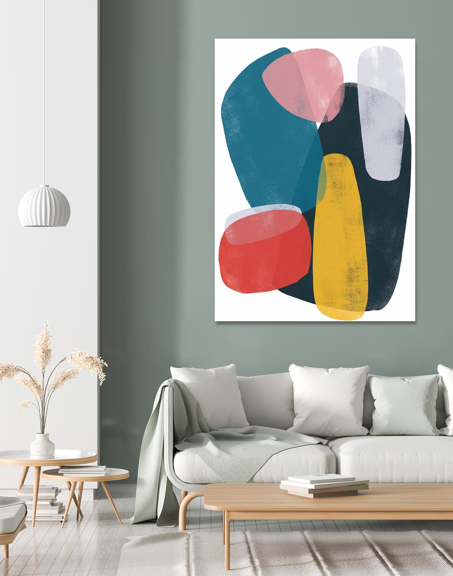 Orbital Fixture II by June Vess on GIANT ART - red abstract abstract