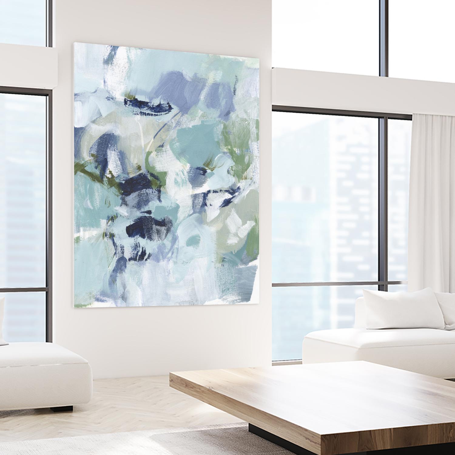 Azure Abstract I by Christina Long on GIANT ART - beige abstract abstract