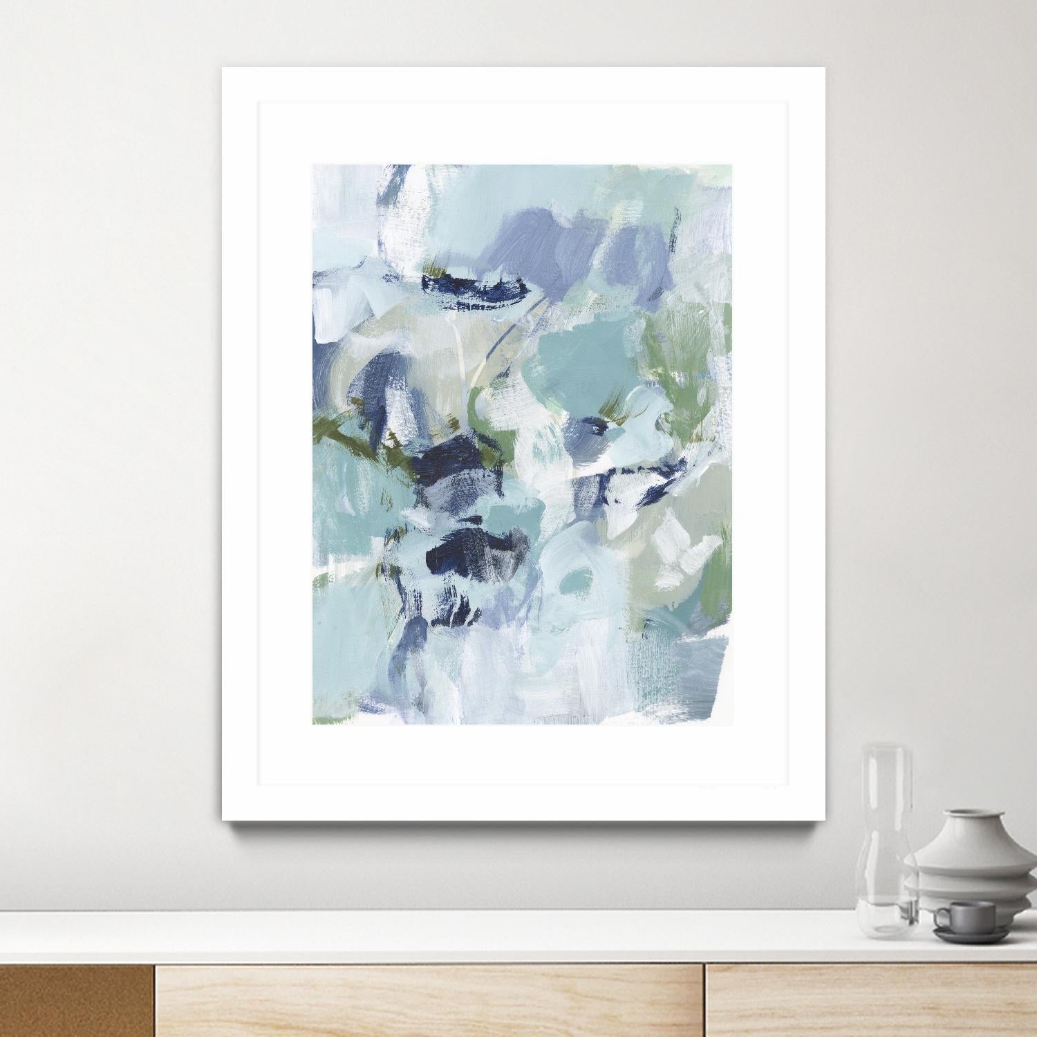 Azure Abstract I by Christina Long on GIANT ART - beige abstract abstract
