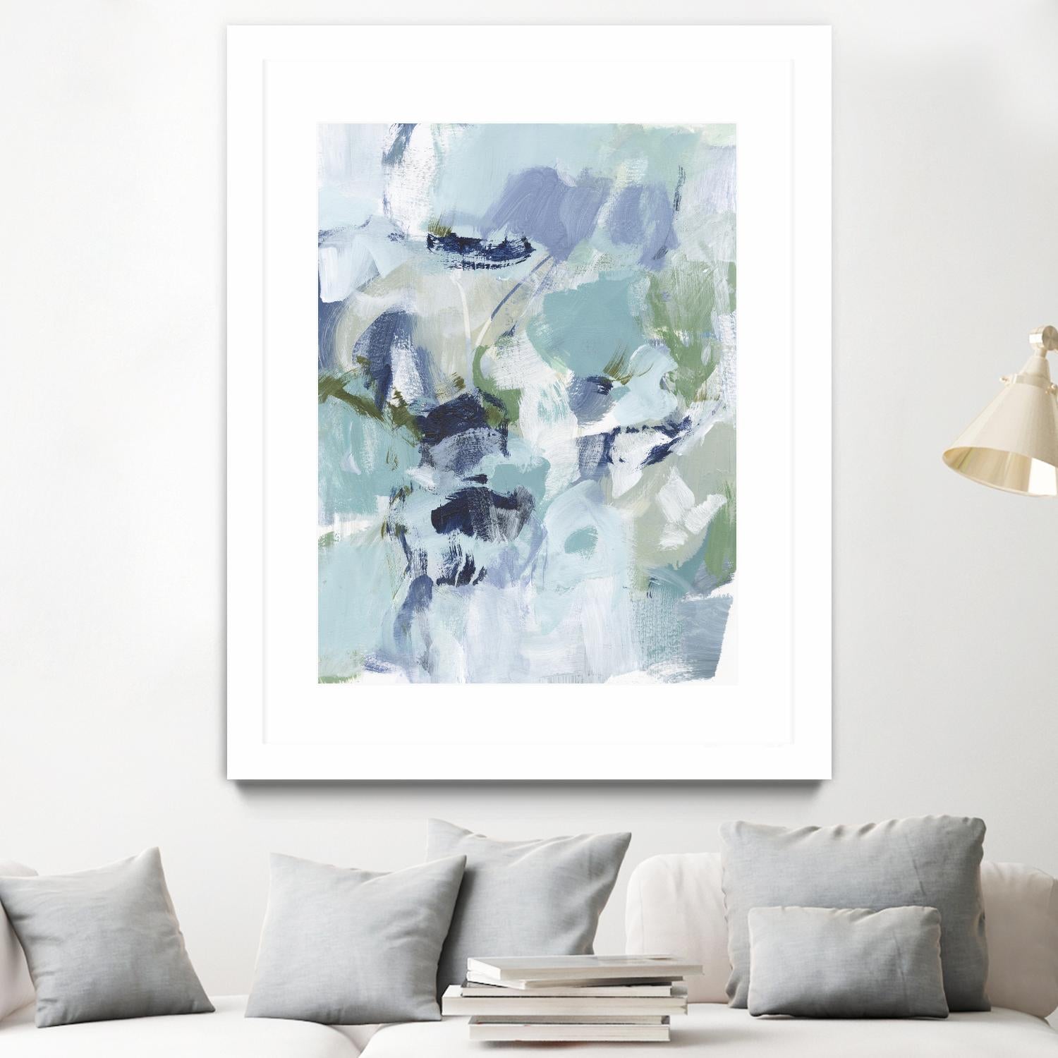 Azure Abstract I by Christina Long on GIANT ART - beige abstract abstract