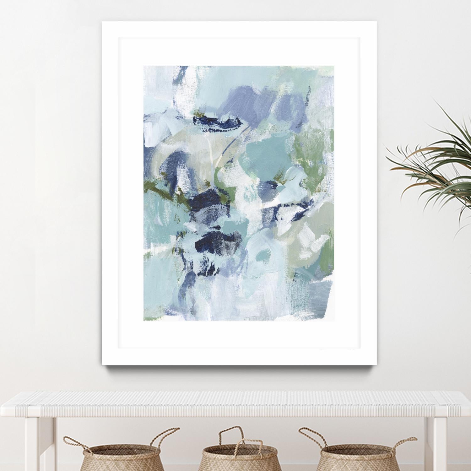 Azure Abstract I by Christina Long on GIANT ART - beige abstract abstract