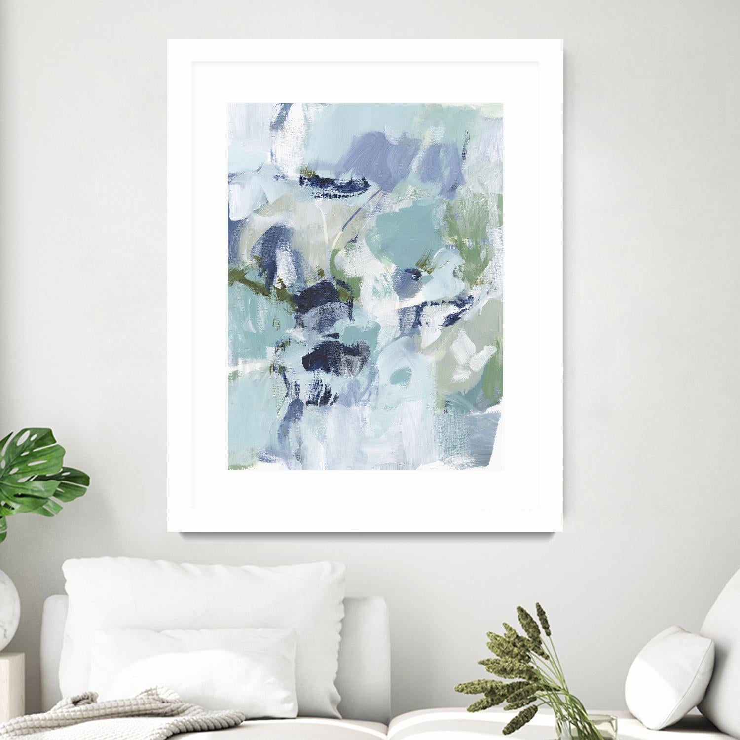 Azure Abstract I by Christina Long on GIANT ART - beige abstract abstract