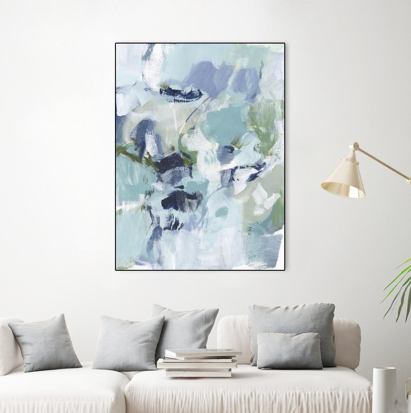 Azure Abstract I by Christina Long on GIANT ART - beige abstract abstract