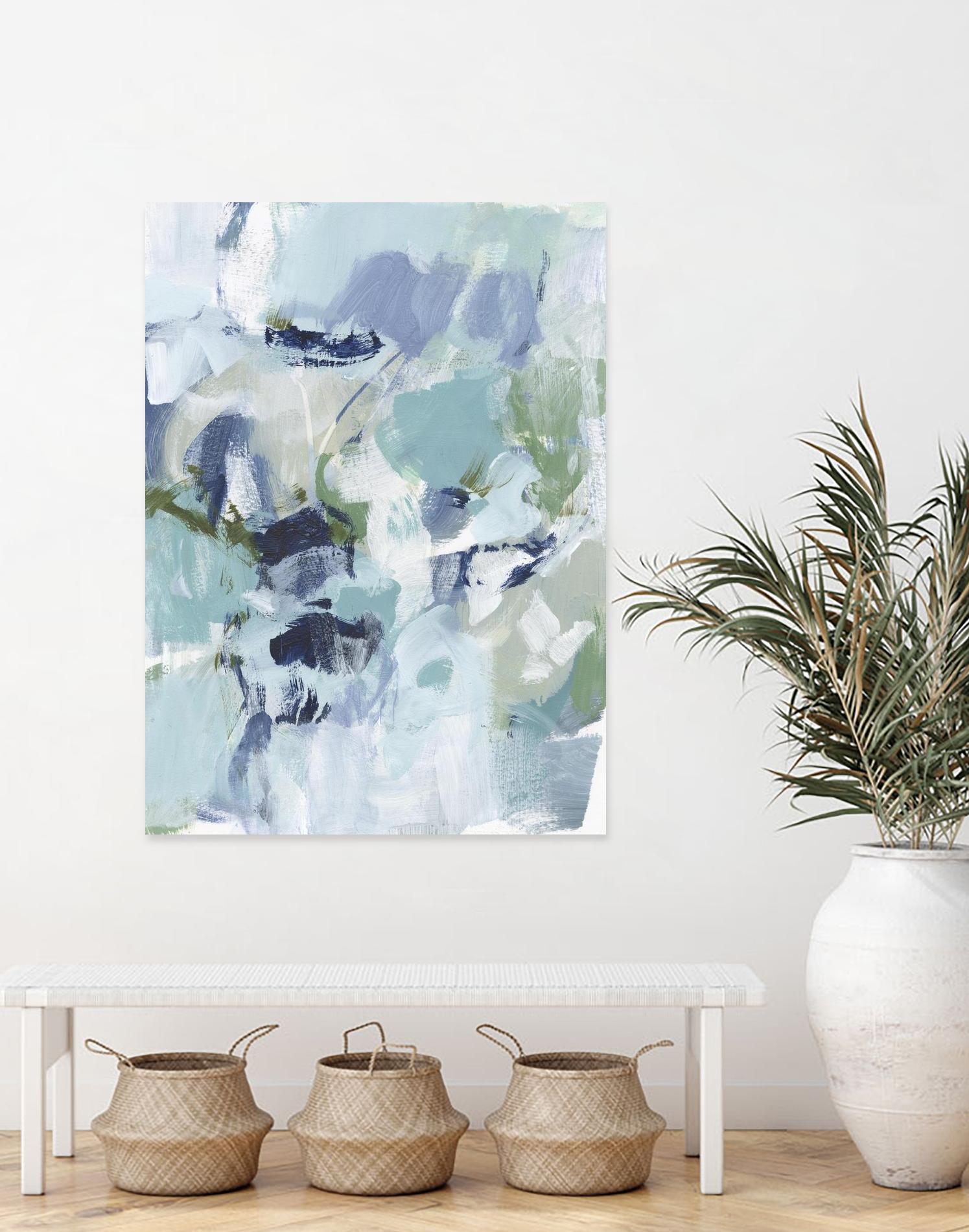 Azure Abstract I by Christina Long on GIANT ART - beige abstract abstract