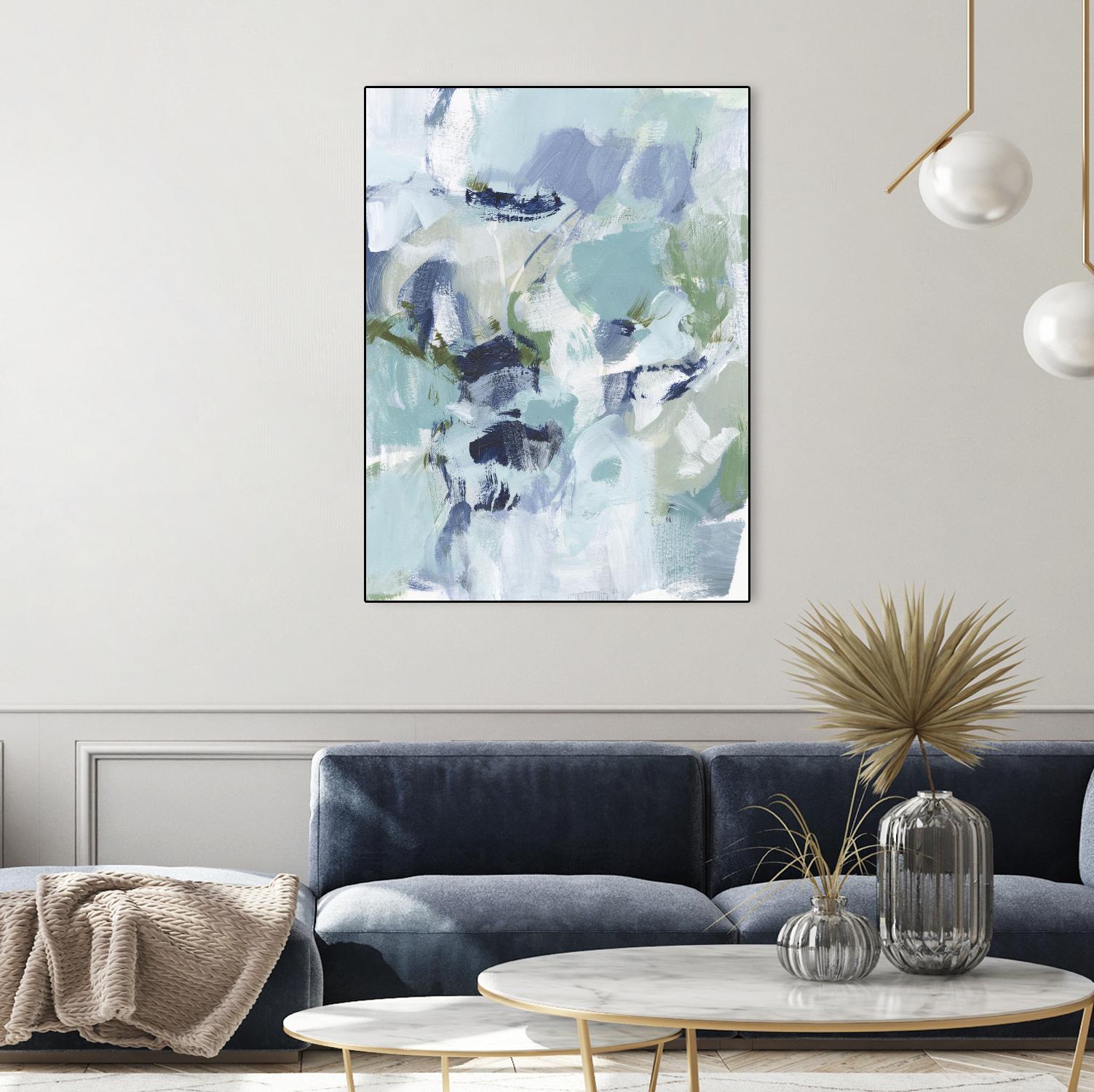 Azure Abstract I by Christina Long on GIANT ART - beige abstract abstract