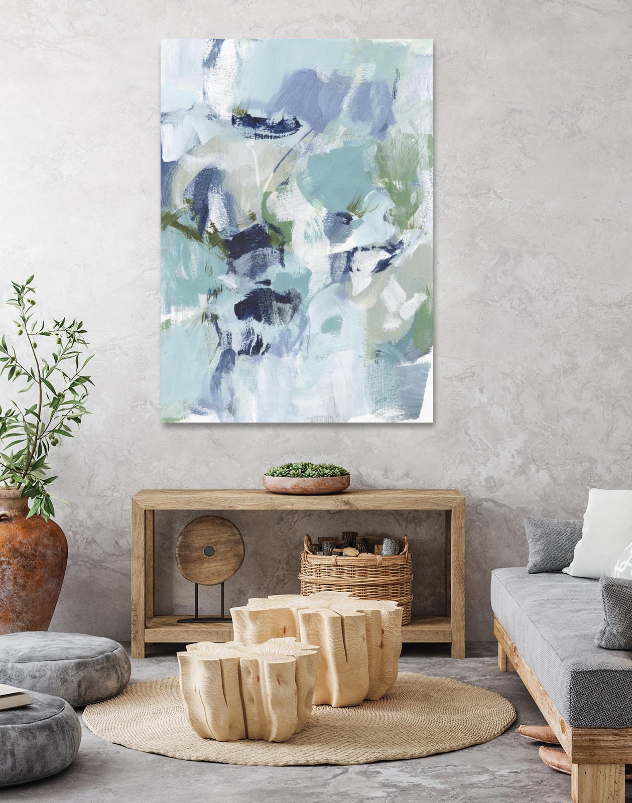 Azure Abstract I by Christina Long on GIANT ART - beige abstract abstract