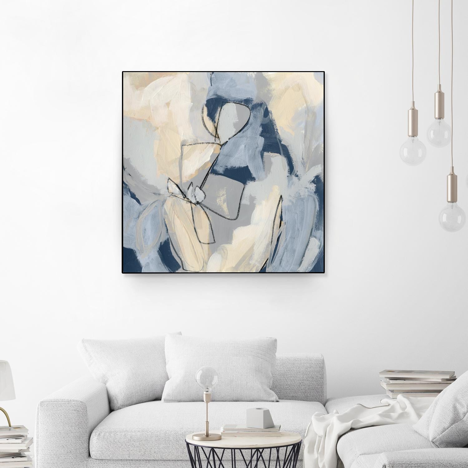 Blossom & Bliss I by June Vess on GIANT ART - blue abstract abstract