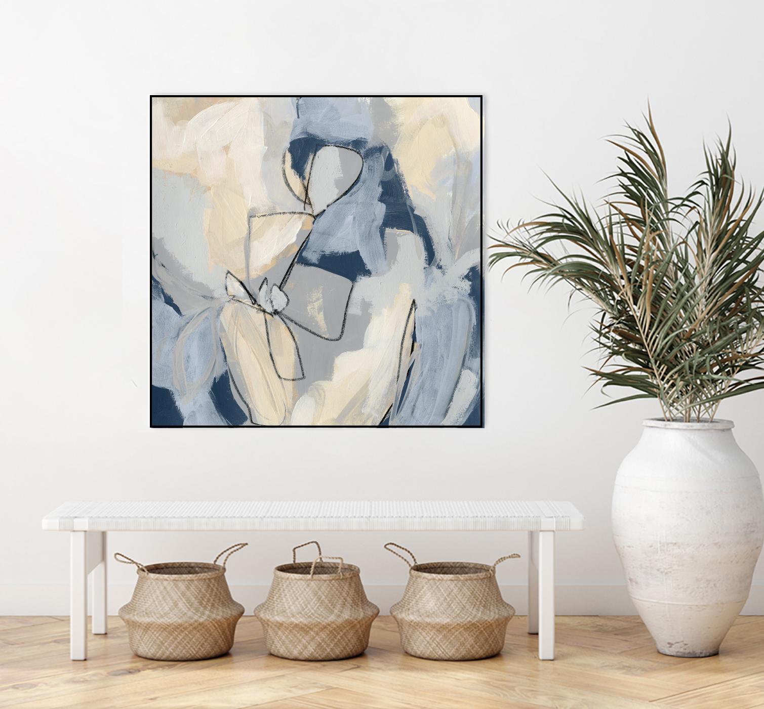 Blossom & Bliss I by June Vess on GIANT ART - blue abstract abstract
