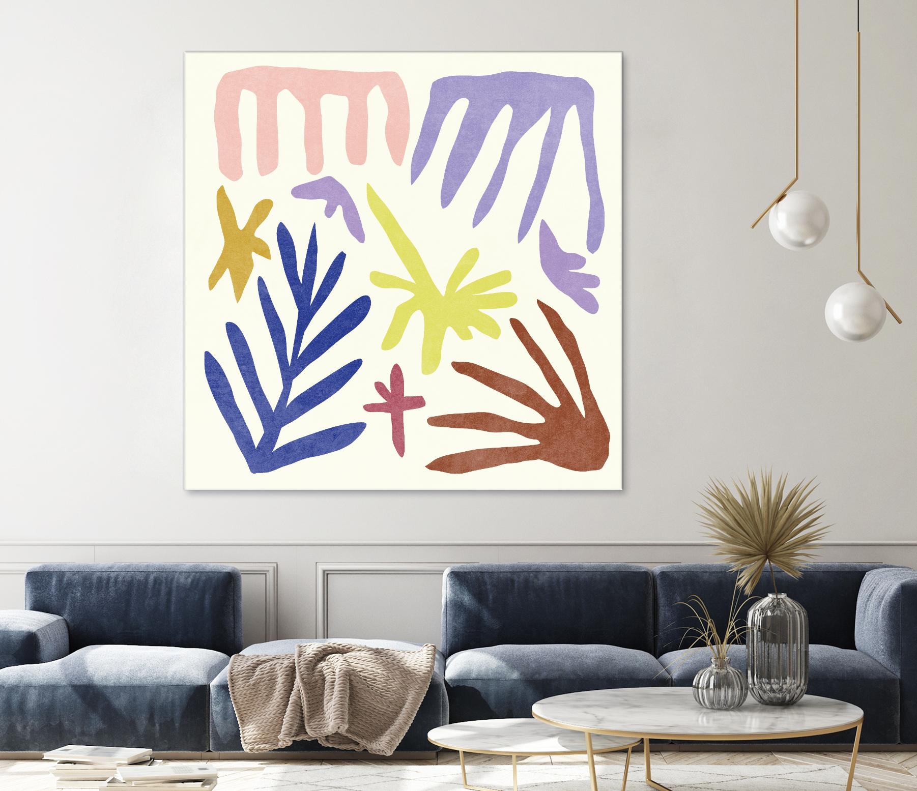 Coral Construction II by Melissa Wang on GIANT ART - pink abstract abstract