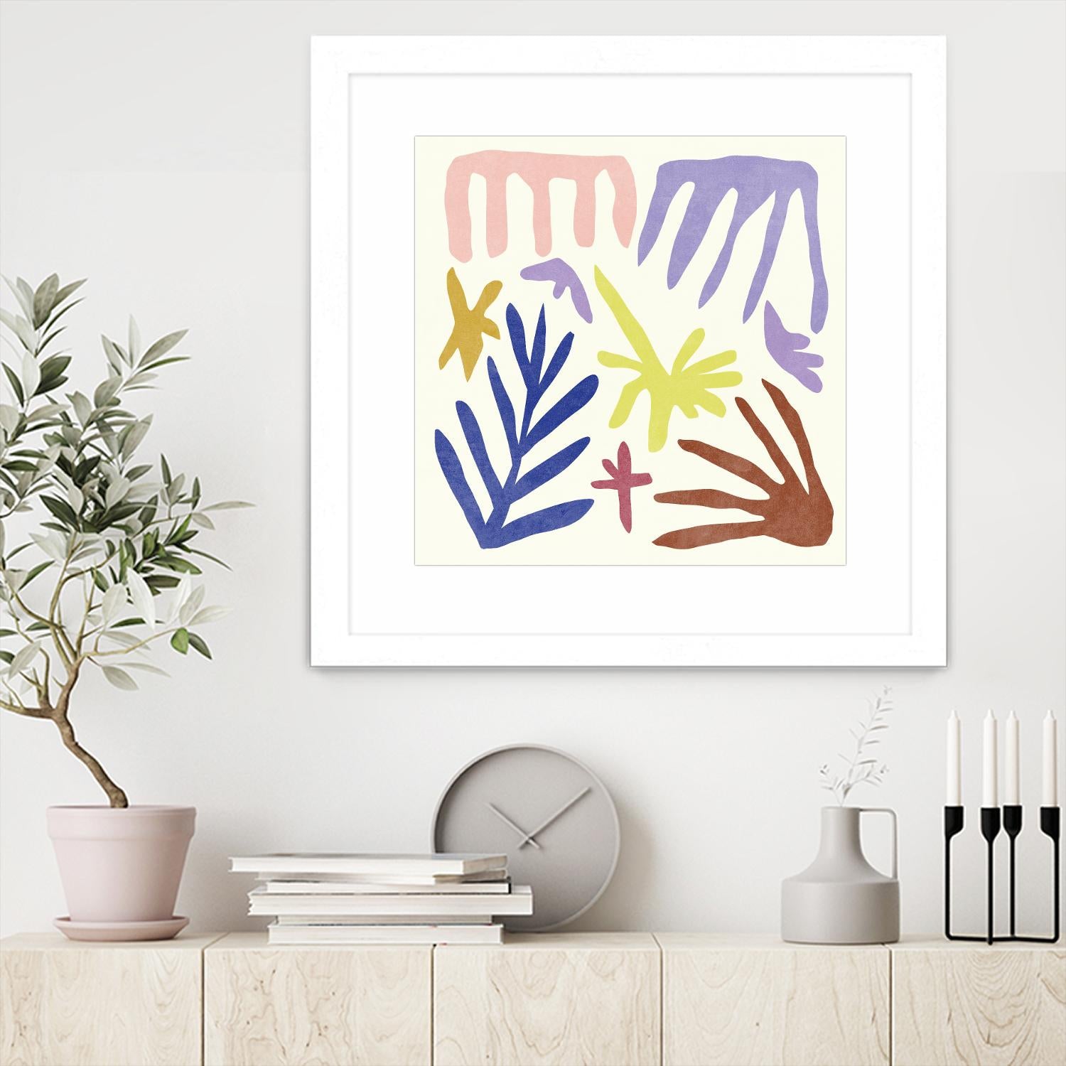 Coral Construction II by Melissa Wang on GIANT ART - pink abstract abstract