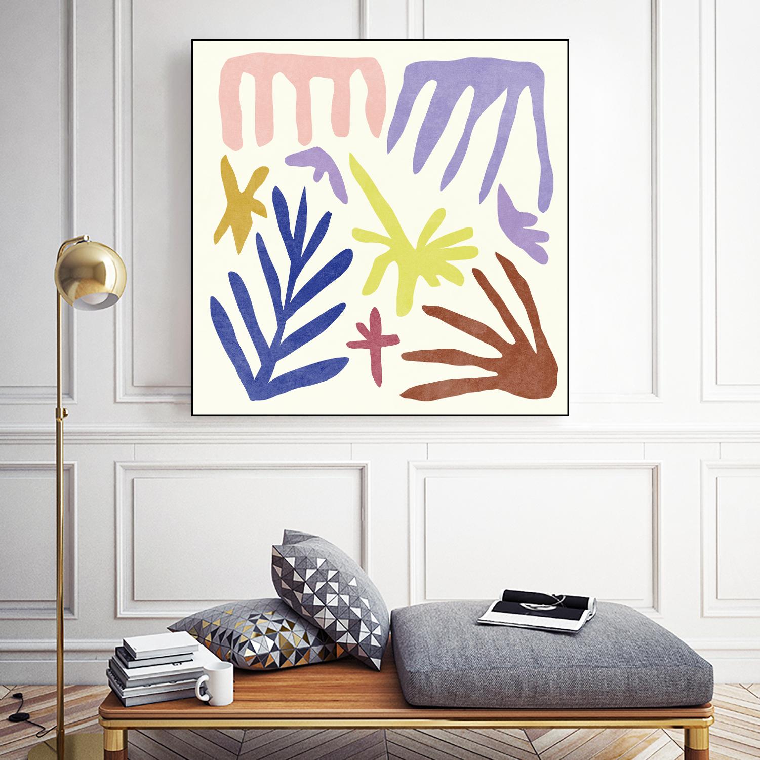 Coral Construction II by Melissa Wang on GIANT ART - pink abstract abstract