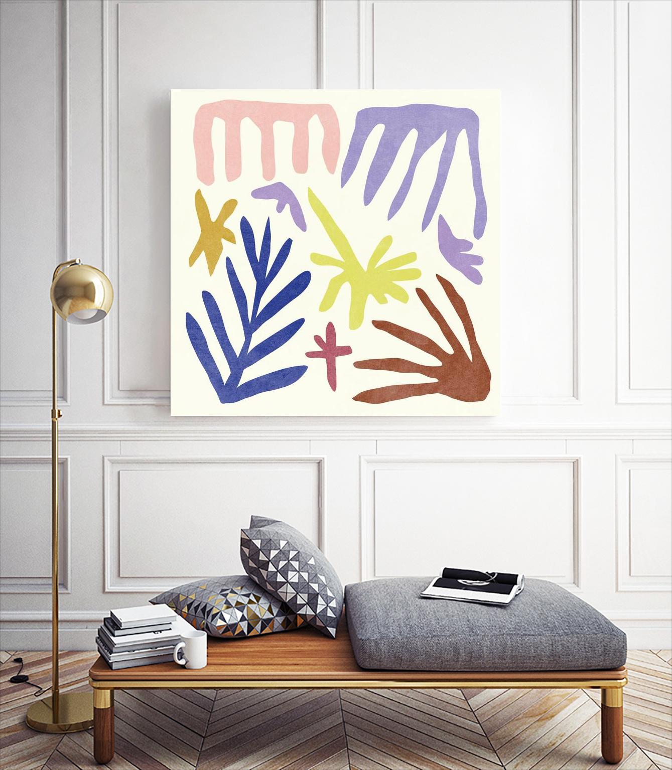 Coral Construction II by Melissa Wang on GIANT ART - pink abstract abstract