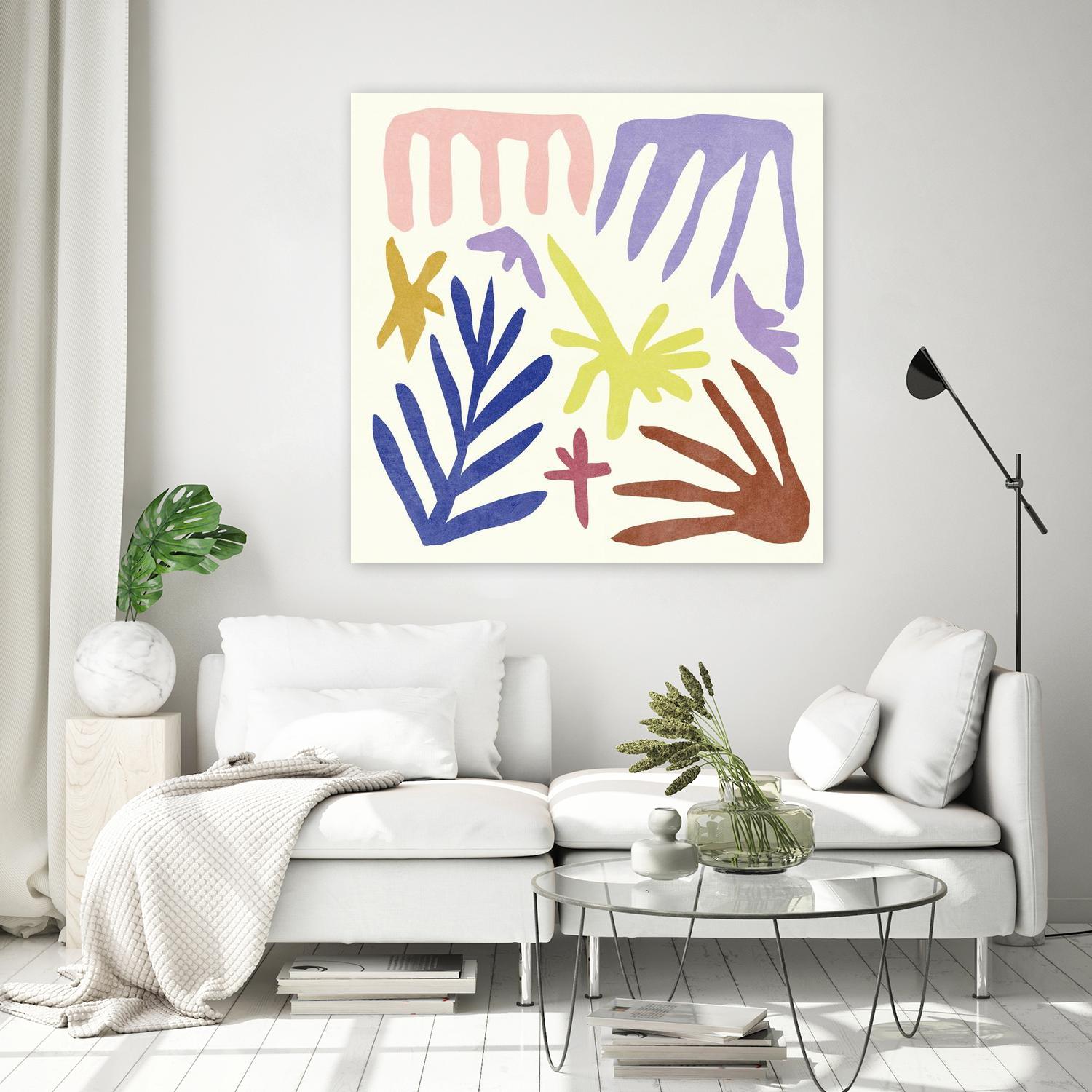 Coral Construction II by Melissa Wang on GIANT ART - pink abstract abstract