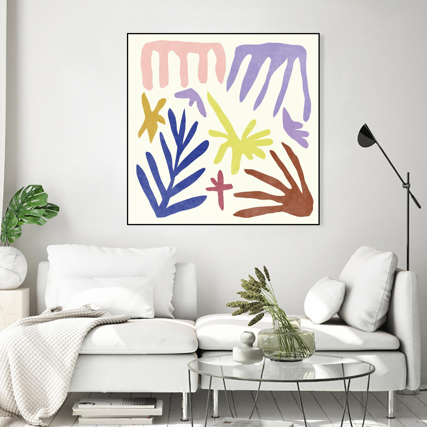 Coral Construction II by Melissa Wang on GIANT ART - pink abstract abstract