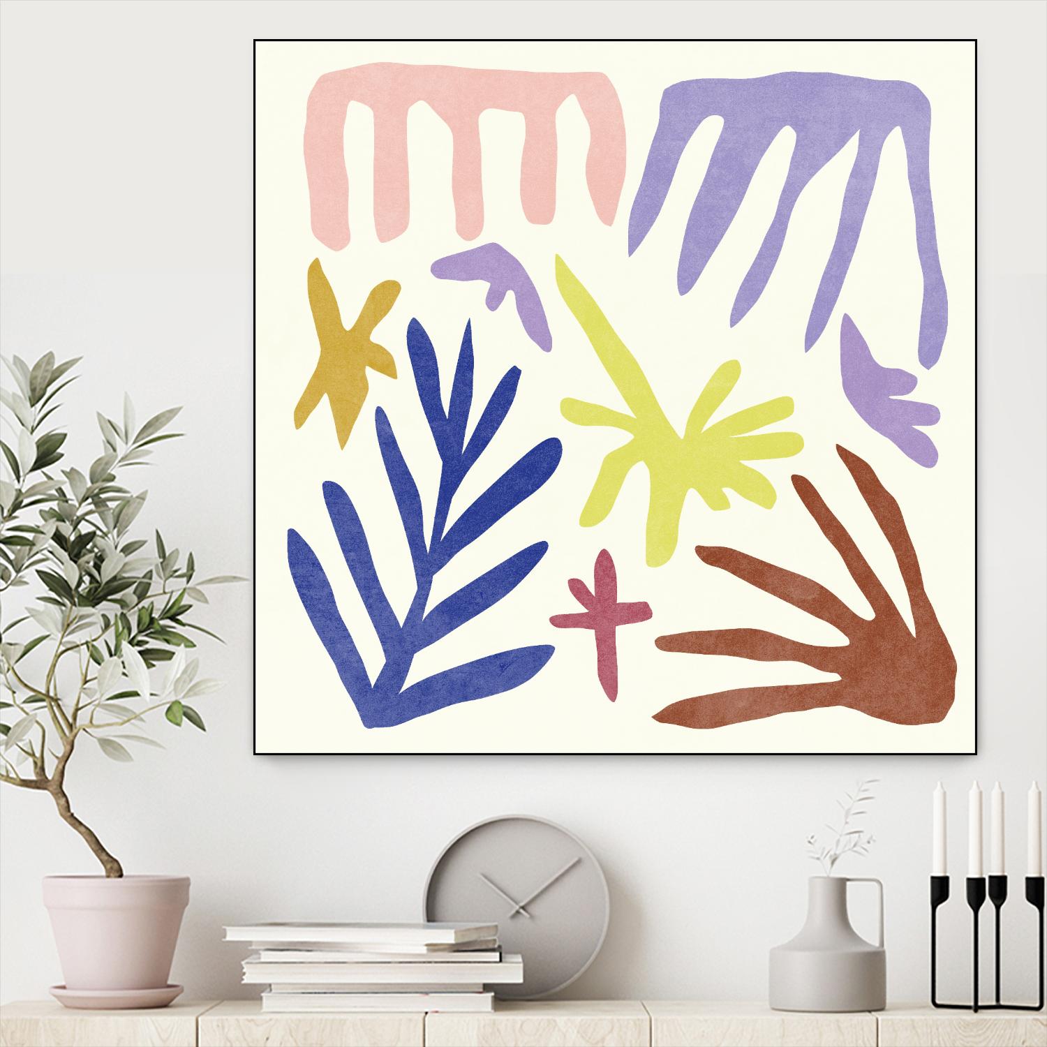 Coral Construction II by Melissa Wang on GIANT ART - pink abstract abstract