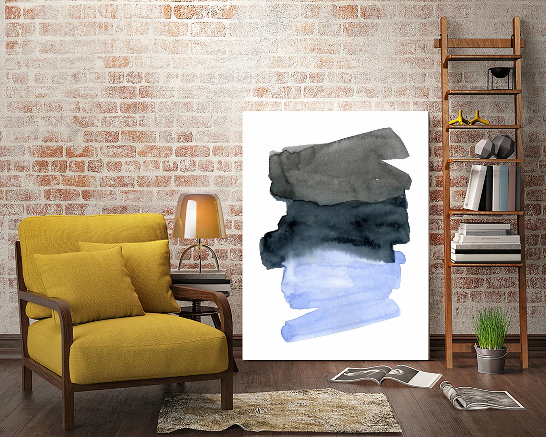 Blue Passages I by Emma Caroline on GIANT ART - blue abstract abstract