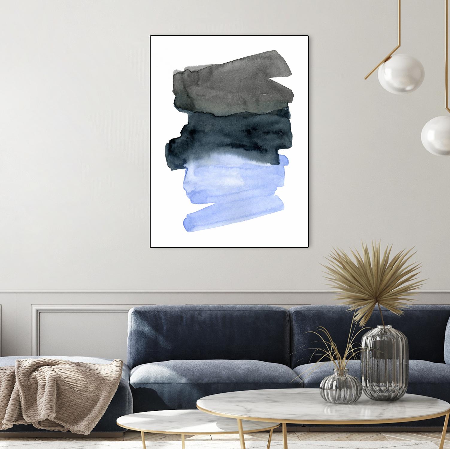 Blue Passages I by Emma Caroline on GIANT ART - blue abstract abstract