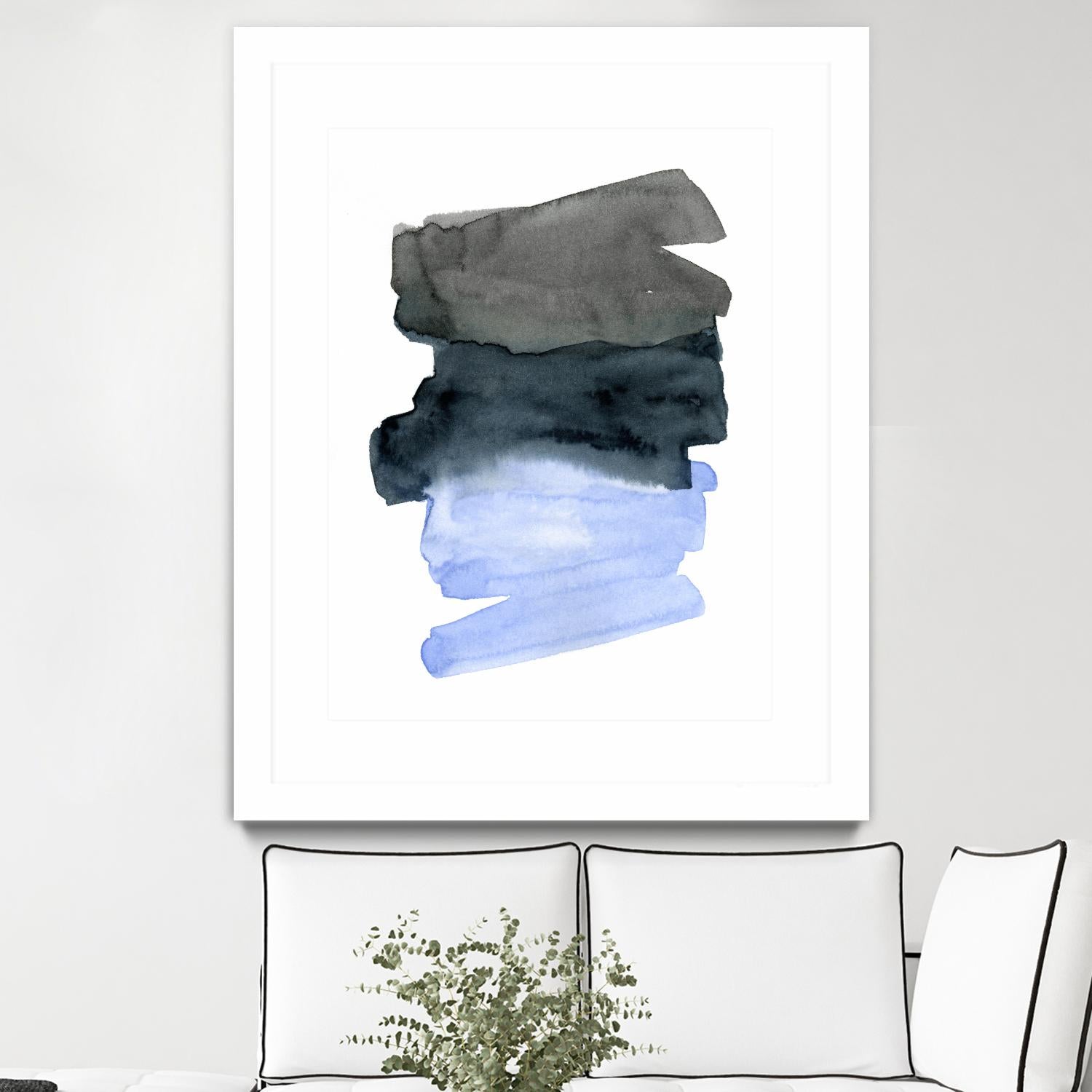 Blue Passages I by Emma Caroline on GIANT ART - blue abstract abstract