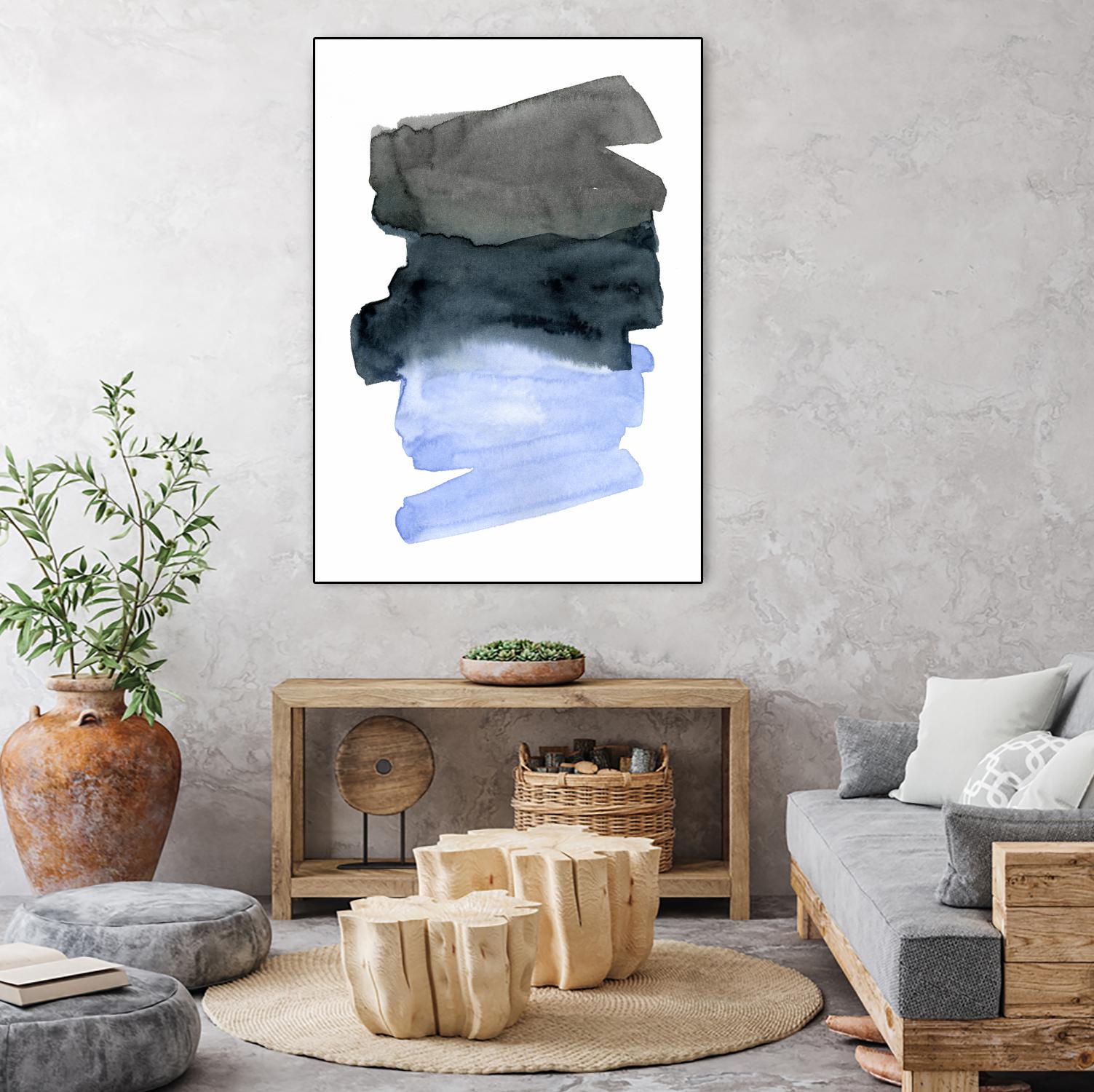 Blue Passages I by Emma Caroline on GIANT ART - blue abstract abstract