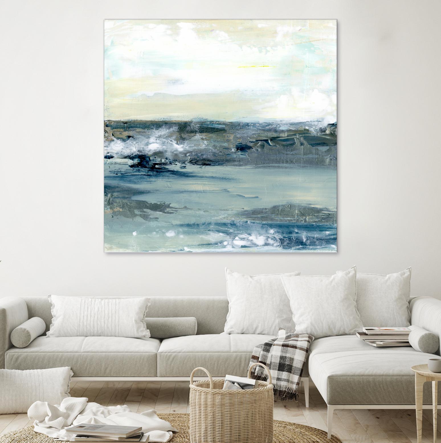 Coastal Blues I by Lila Bramma on GIANT ART - white landscapes & seascapes abstract