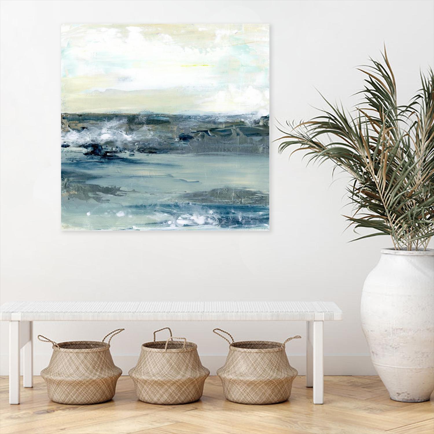 Coastal Blues I by Lila Bramma on GIANT ART - white landscapes & seascapes abstract