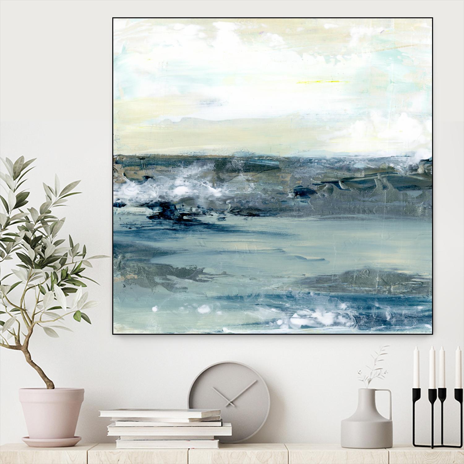 Coastal Blues I by Lila Bramma on GIANT ART - white landscapes & seascapes abstract