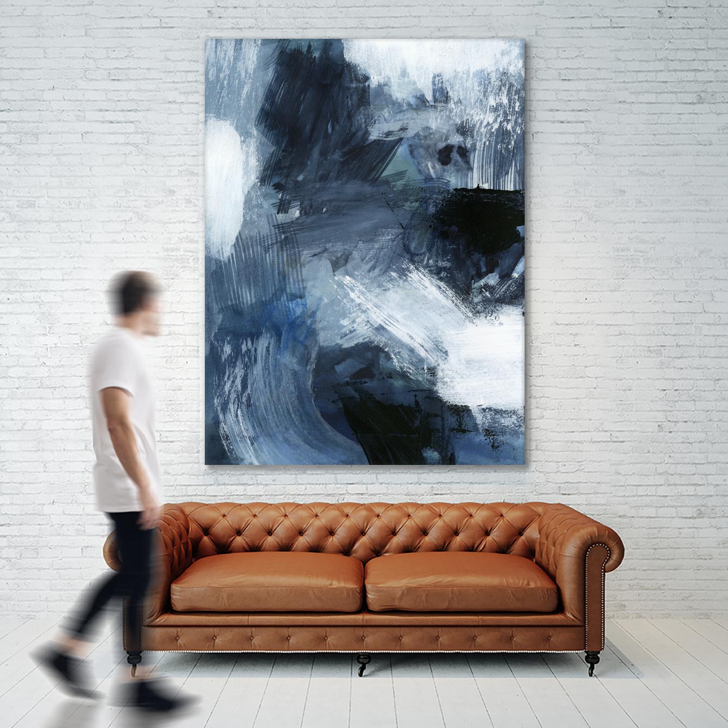 Composition in Blue III by Victoria Barnes on GIANT ART - blue abstract abstract