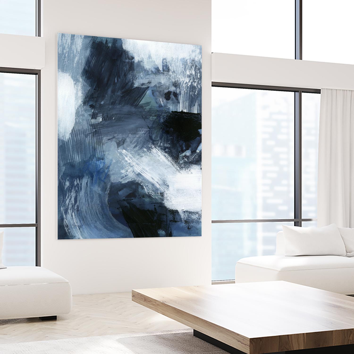 Composition in Blue III by Victoria Barnes on GIANT ART - blue abstract abstract