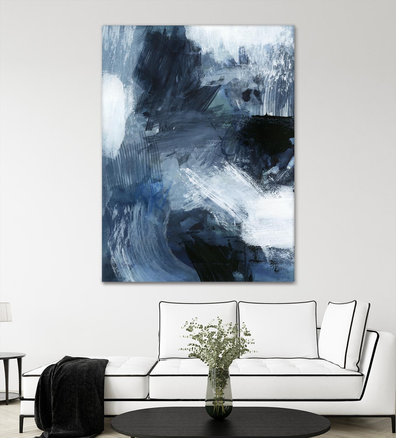 Composition in Blue III by Victoria Barnes on GIANT ART - blue abstract abstract