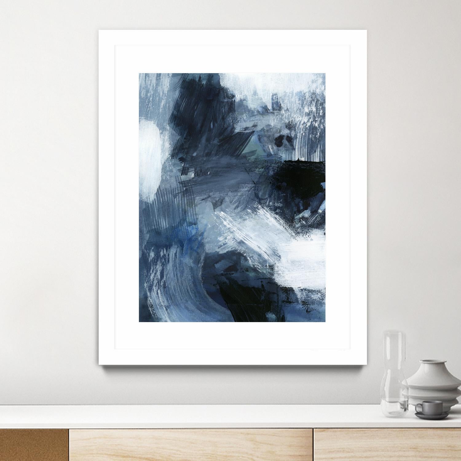 Composition in Blue III by Victoria Barnes on GIANT ART - blue abstract abstract