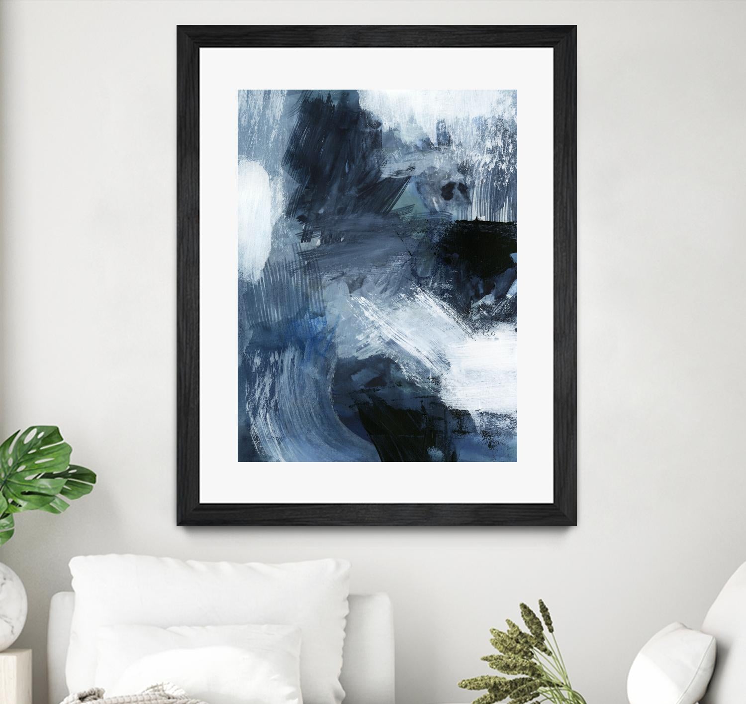 Composition in Blue III by Victoria Barnes on GIANT ART - blue abstract abstract