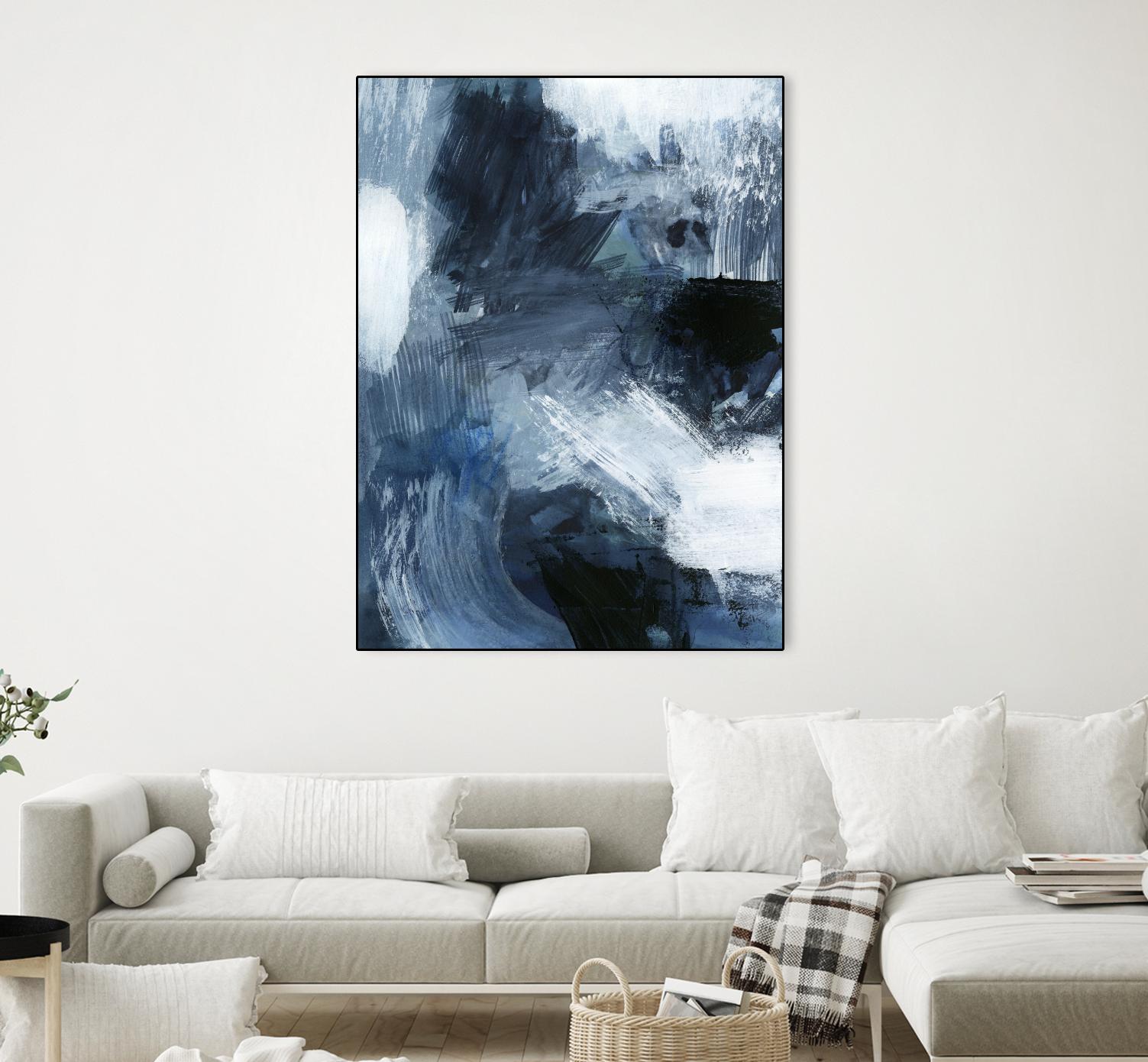 Composition in Blue III by Victoria Barnes on GIANT ART - blue abstract abstract