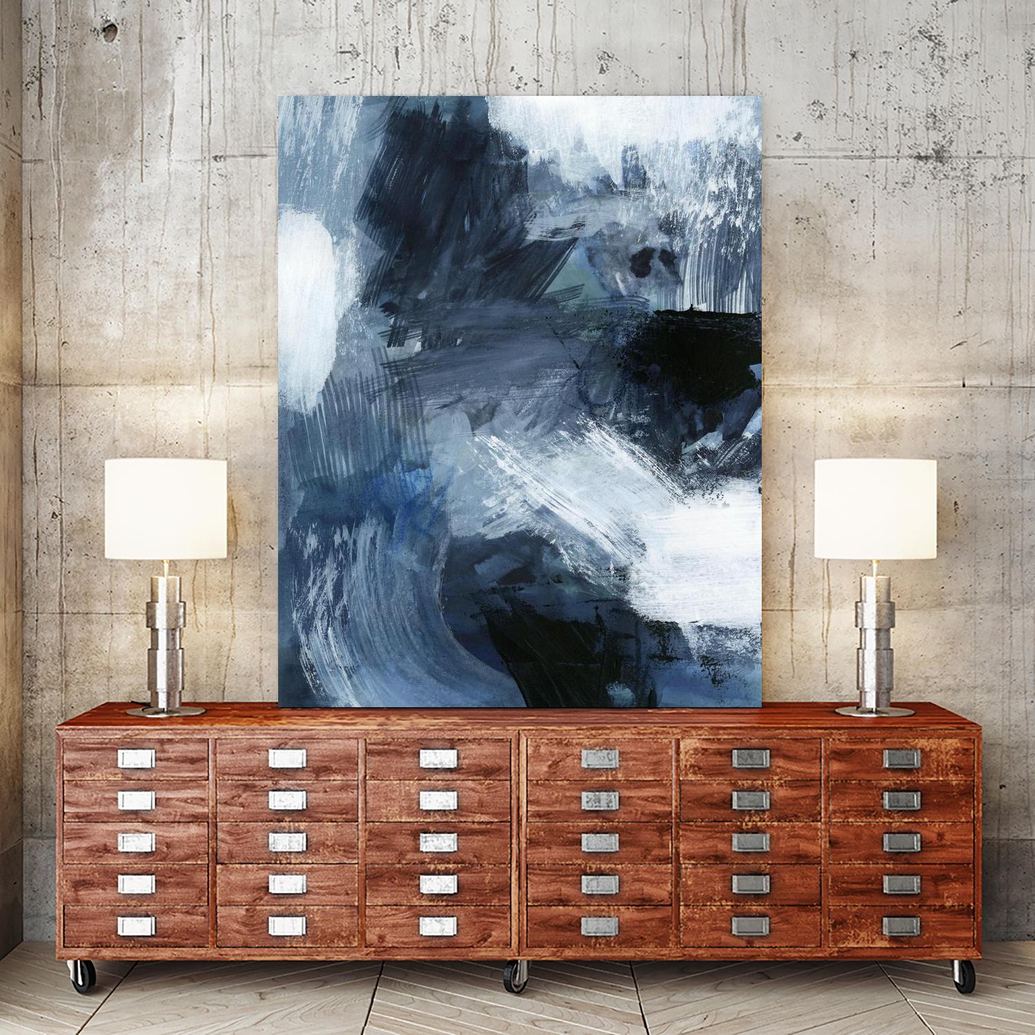 Composition in Blue III by Victoria Barnes on GIANT ART - blue abstract abstract