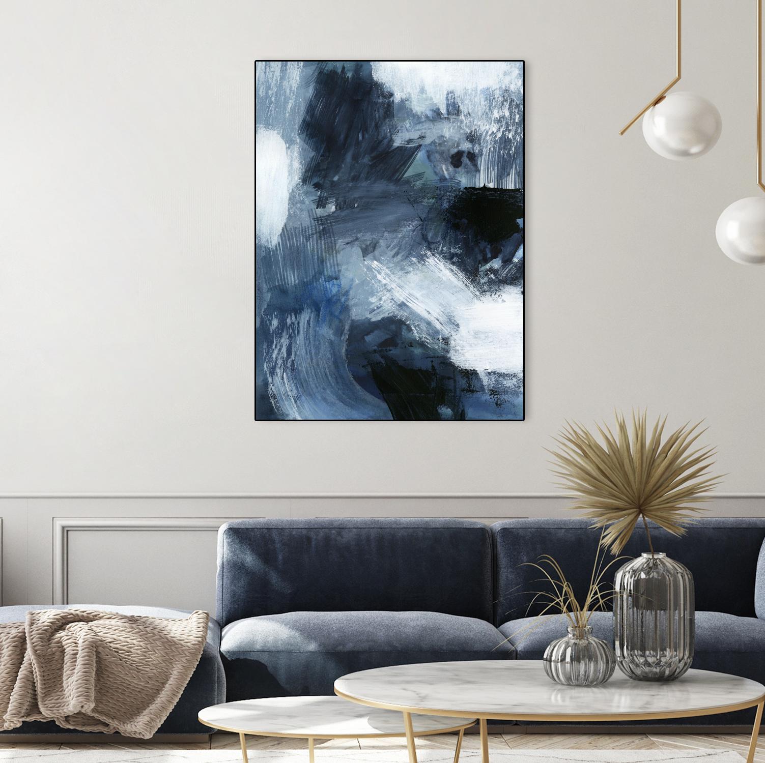 Composition in Blue III by Victoria Barnes on GIANT ART - blue abstract abstract