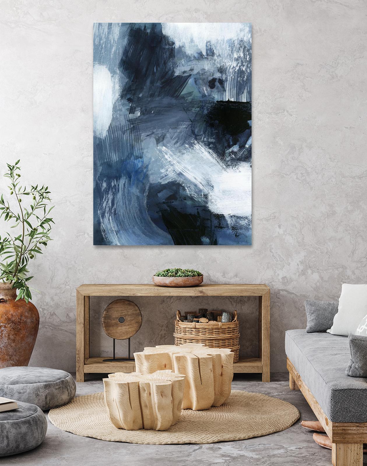 Composition in Blue III by Victoria Barnes on GIANT ART - blue abstract abstract