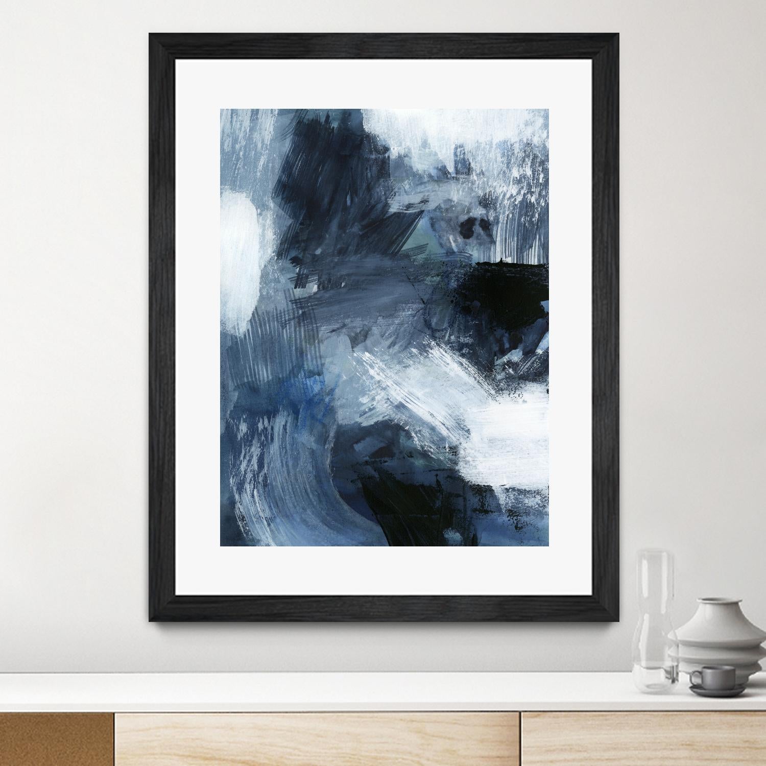Composition in Blue III by Victoria Barnes on GIANT ART - blue abstract abstract
